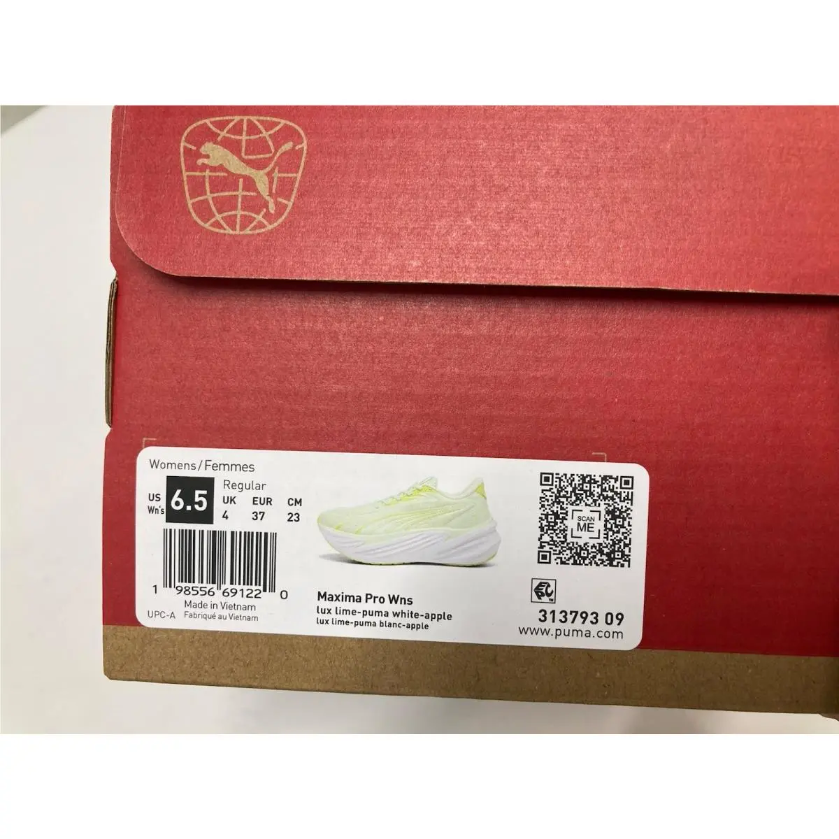 Puma shoes - Maxima Pro Wns - Maxima Pro Wns - 313793 09 - Lux Lime - Puma White Apple (UPC: 198556691220) 9