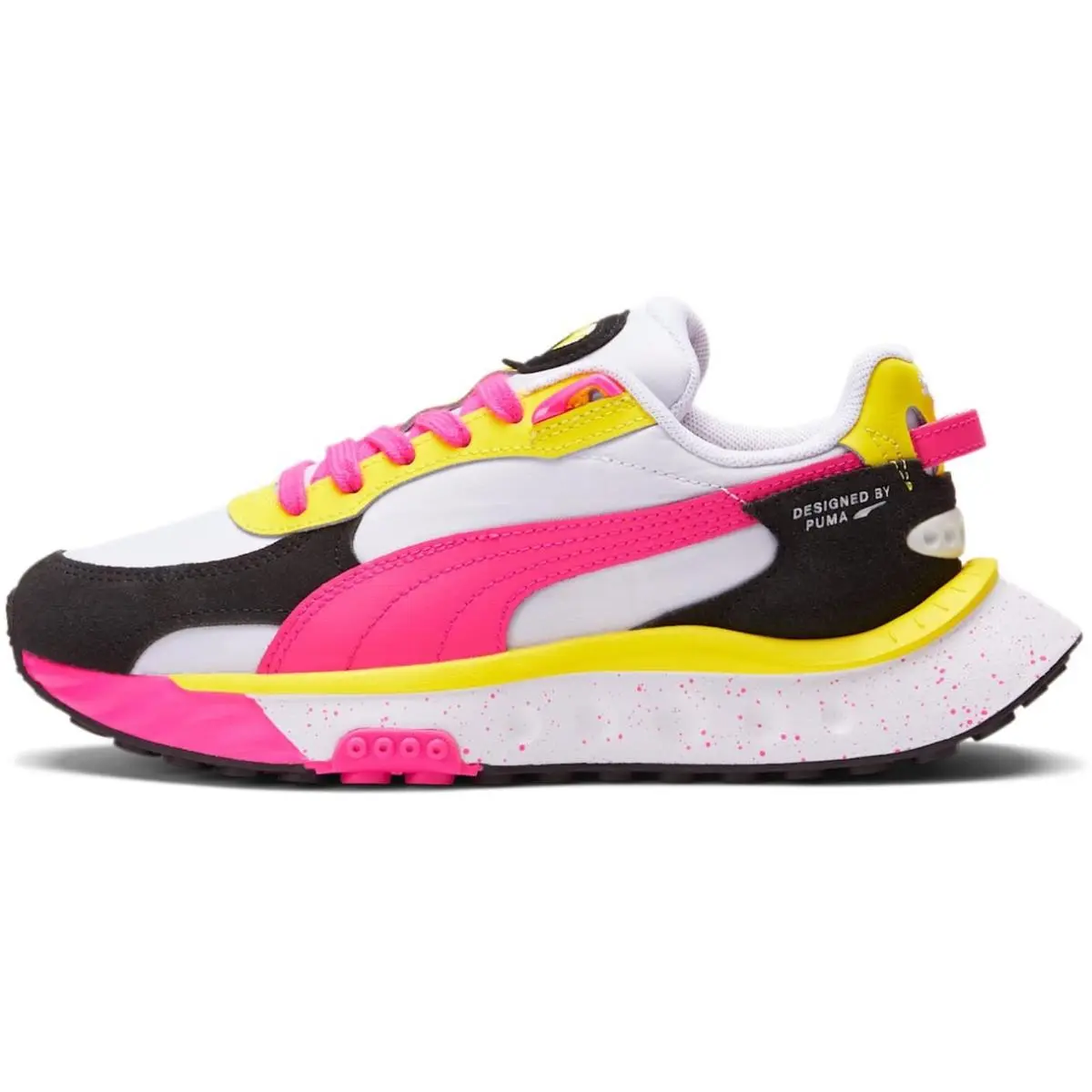 Puma shoes - PUMA Wild Rider - Wild Rider - white / pink glo /yellow (UPC: 195098494197) 0