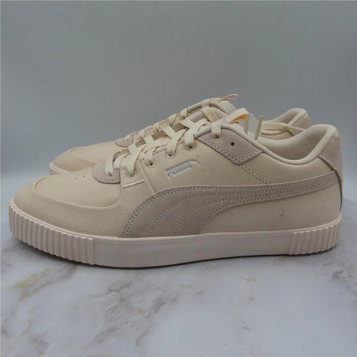 Golf Shoes Womens 12 Beige Spikeless Leather Waterproof Cali G by Puma