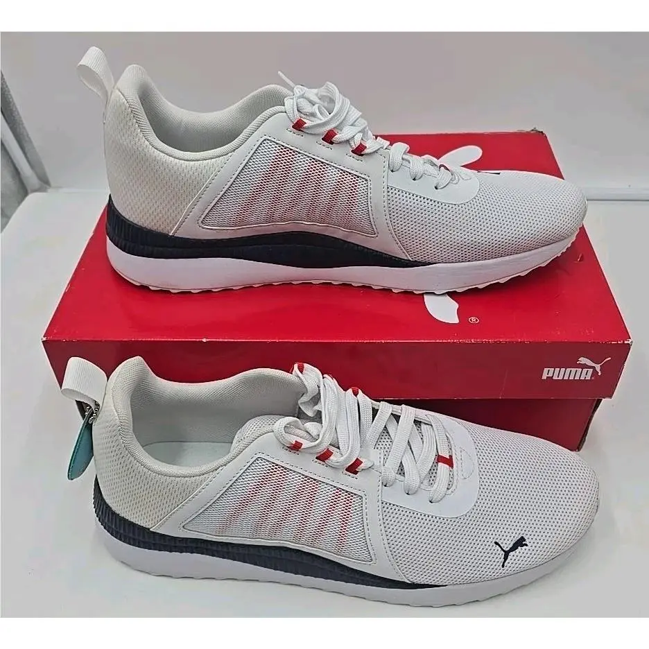 Puma Pacer Net Cage Soft Foam Sneakers - White 13 Active Mens Outdoors Running