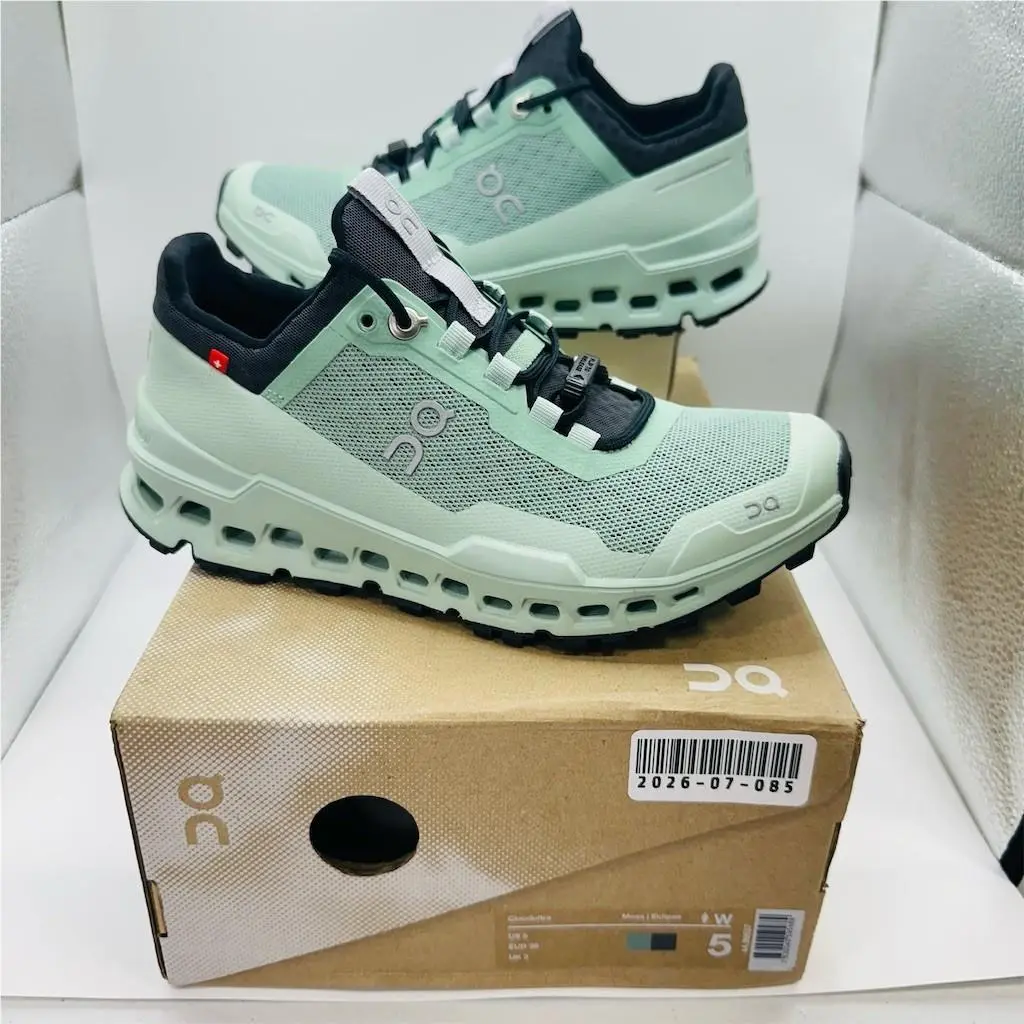 On Running Cloudultra Women`s Trail Running Shoes ‘moss/eclipse’ Size 5 US