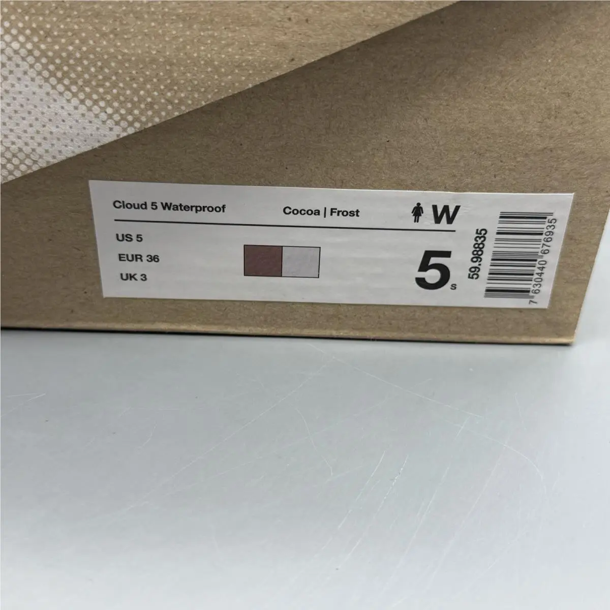 On-Running shoes - On Cloud 5 Waterproof - Cloud Waterproof - 5998835 - Cocoa/Frost (UPC: 7630440676935) 13