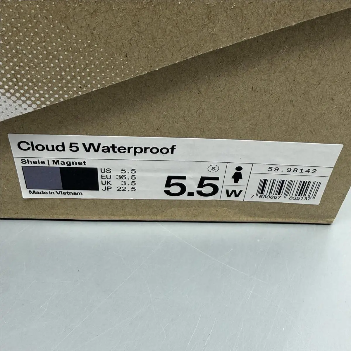 On-Running shoes - On Cloud 5 Waterproof - Cloud Waterproof - 5998142 - Slate/Magnet (UPC: 0191497052334) 14