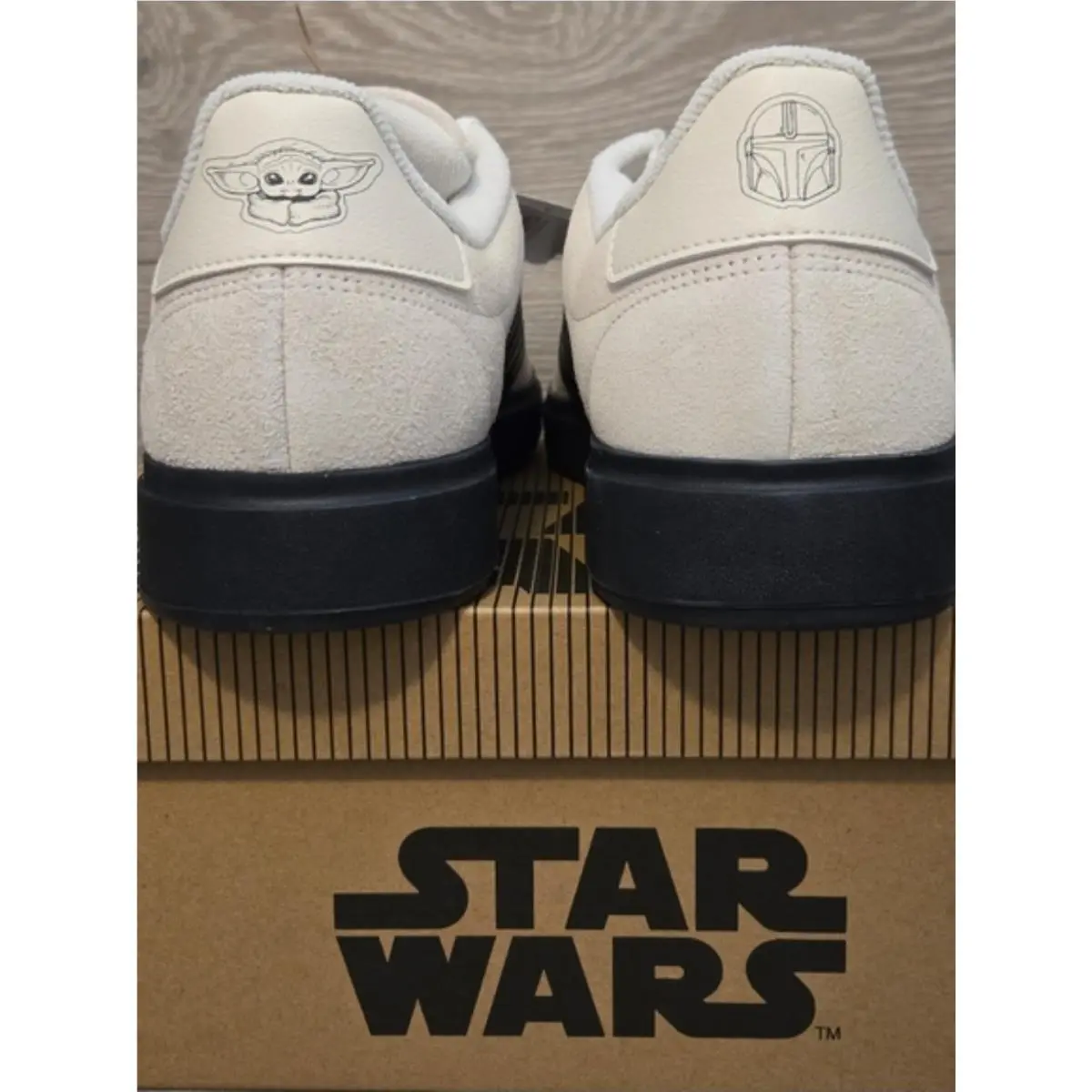 Adidas shoes - Adidas Grand Court 2.0 Star Wars Mandalorian - JS0723 - White Black 1