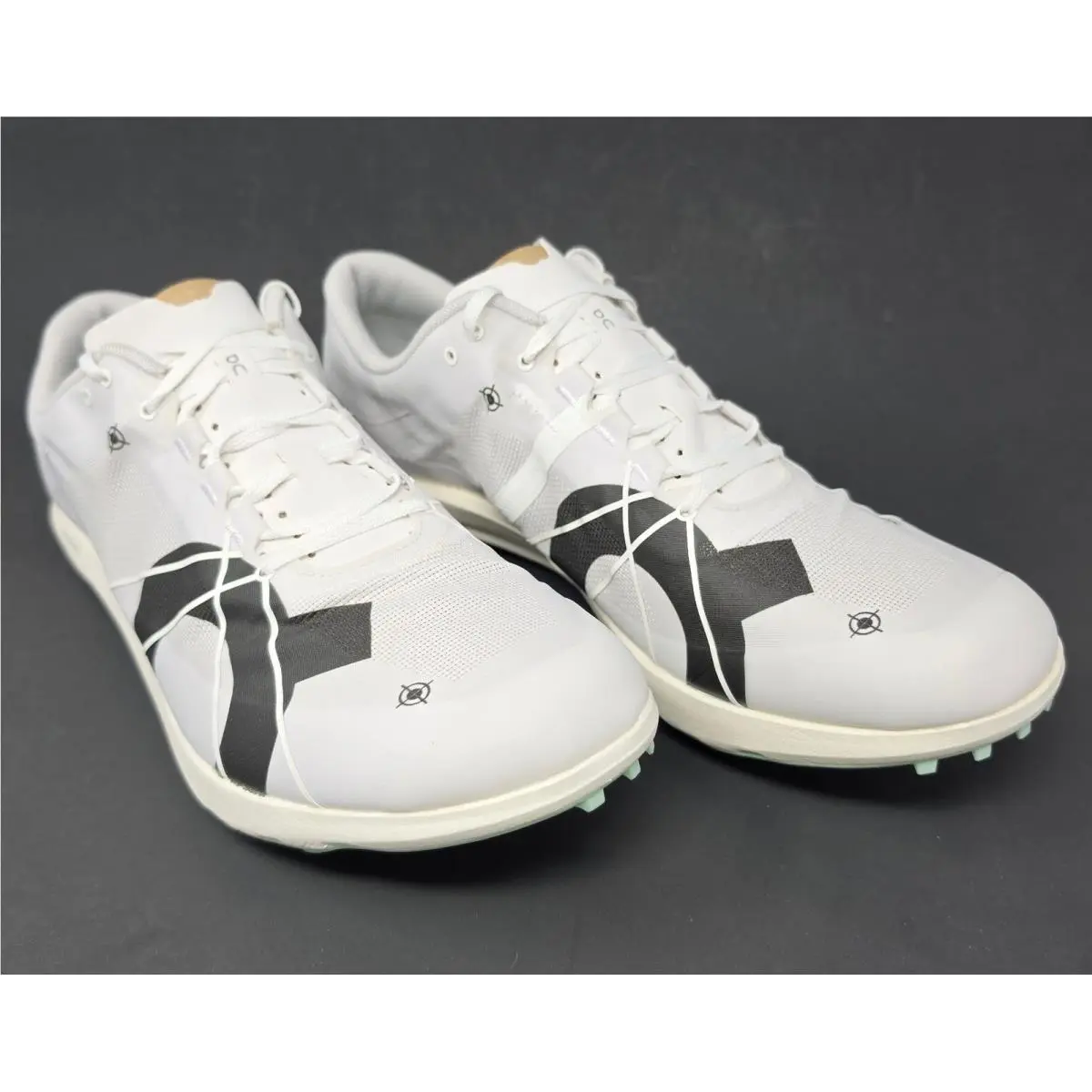 On Running Cloudspike 1500m Mens 11.5 Undyed-white Mint Track Spikes 3MD10651105