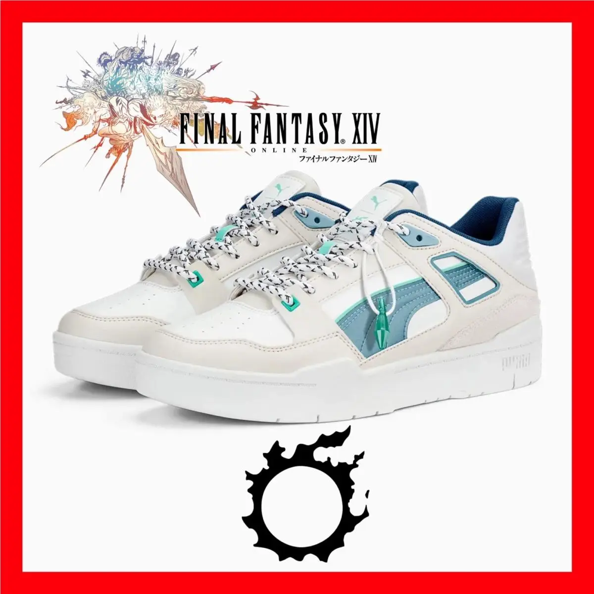 x Final Fantasy Xiv 14 Slipstream White Shoes 307713-02 Mens Size 13 by Puma