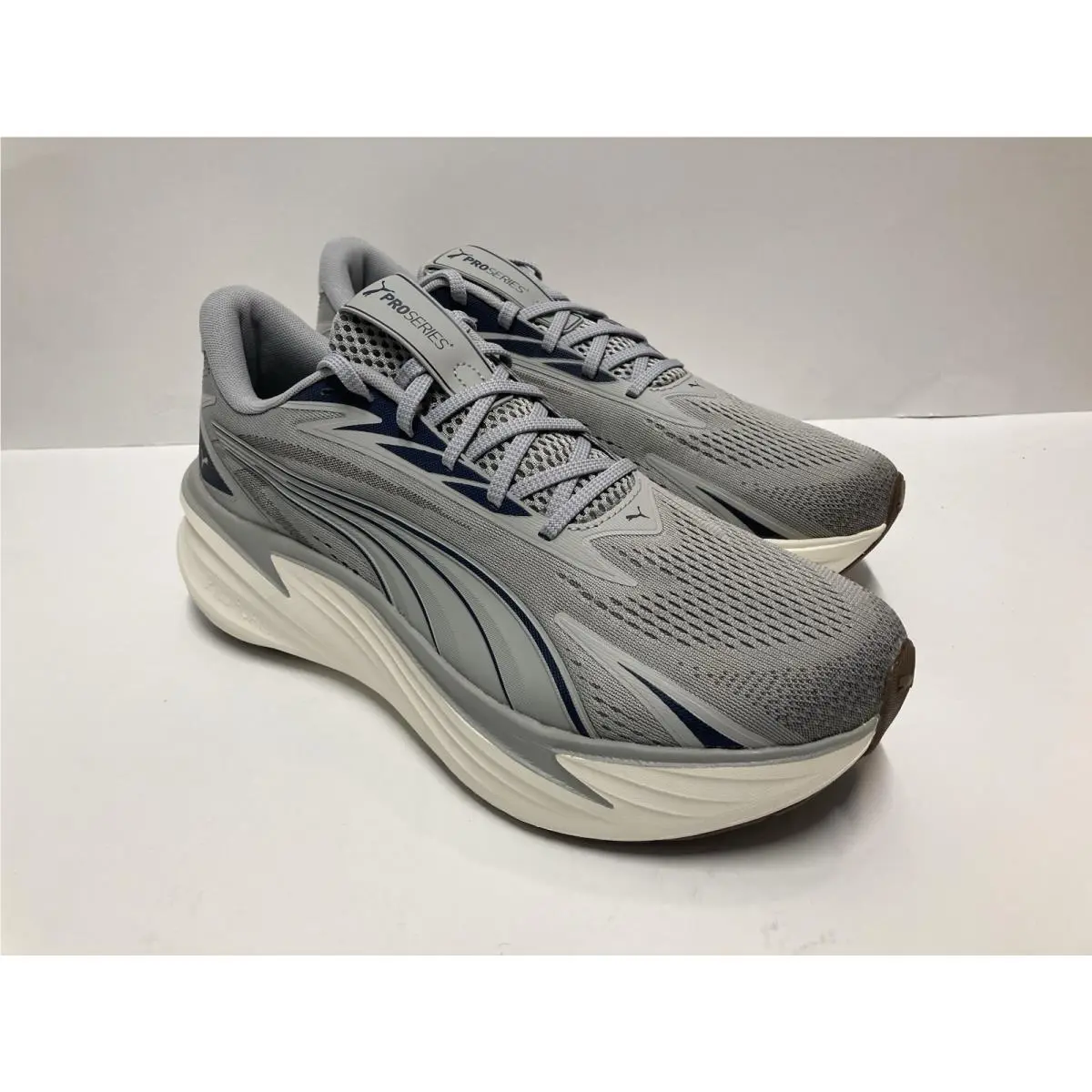 Maxima Pro Men’s Size 10.5 Running Shoes Gray Echo-warm White-gum by Puma