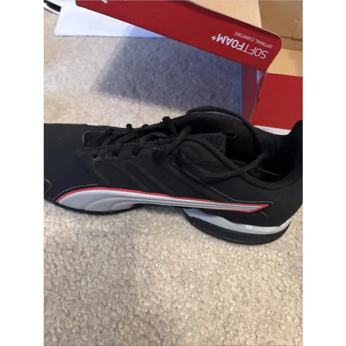 Puma shoes - PUMA Electro Synthetic Leather Lace Up - 31309205 - Black 0