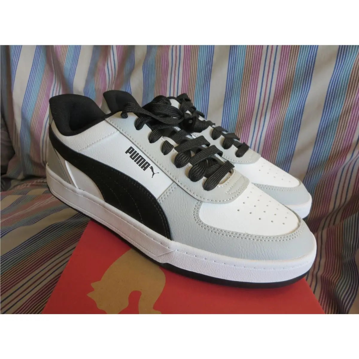 Carter 2.0 Lace Up Mens Grey/white/black Sneakers 40649206 Size 9 by Puma