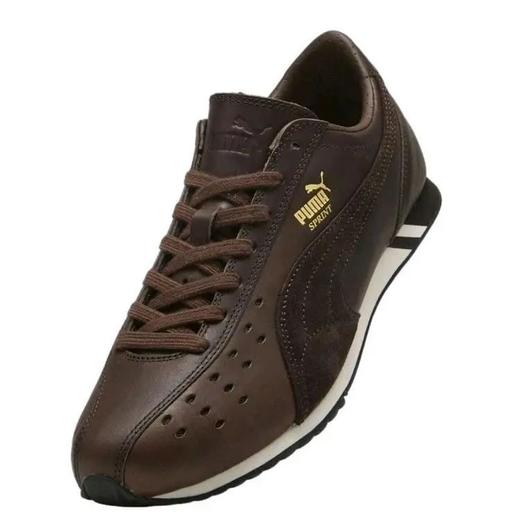 Sprint Premium Lux Leather Men’s Sneakers 10M - Brown - Rare by Puma