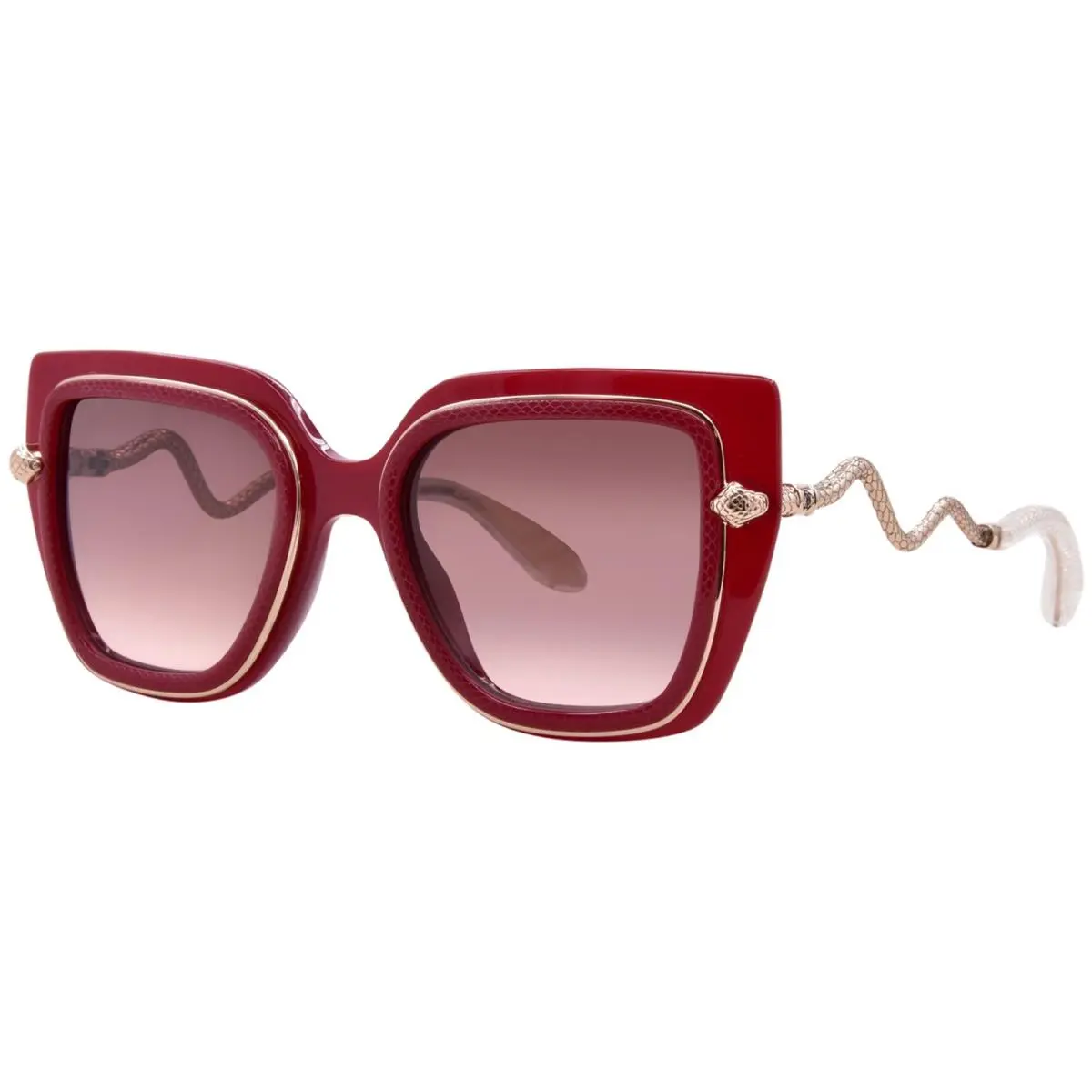 SRC097M 09EZ Sunglasses Women`s Burgundy/brown Gradient 52mm by Roberto Cavalli