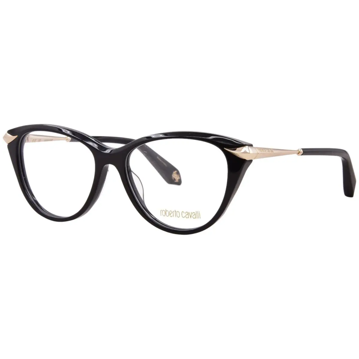 VRC143M 0700 Eyeglasses Women`s Shiny Black Full Rim 54mm by Roberto Cavalli