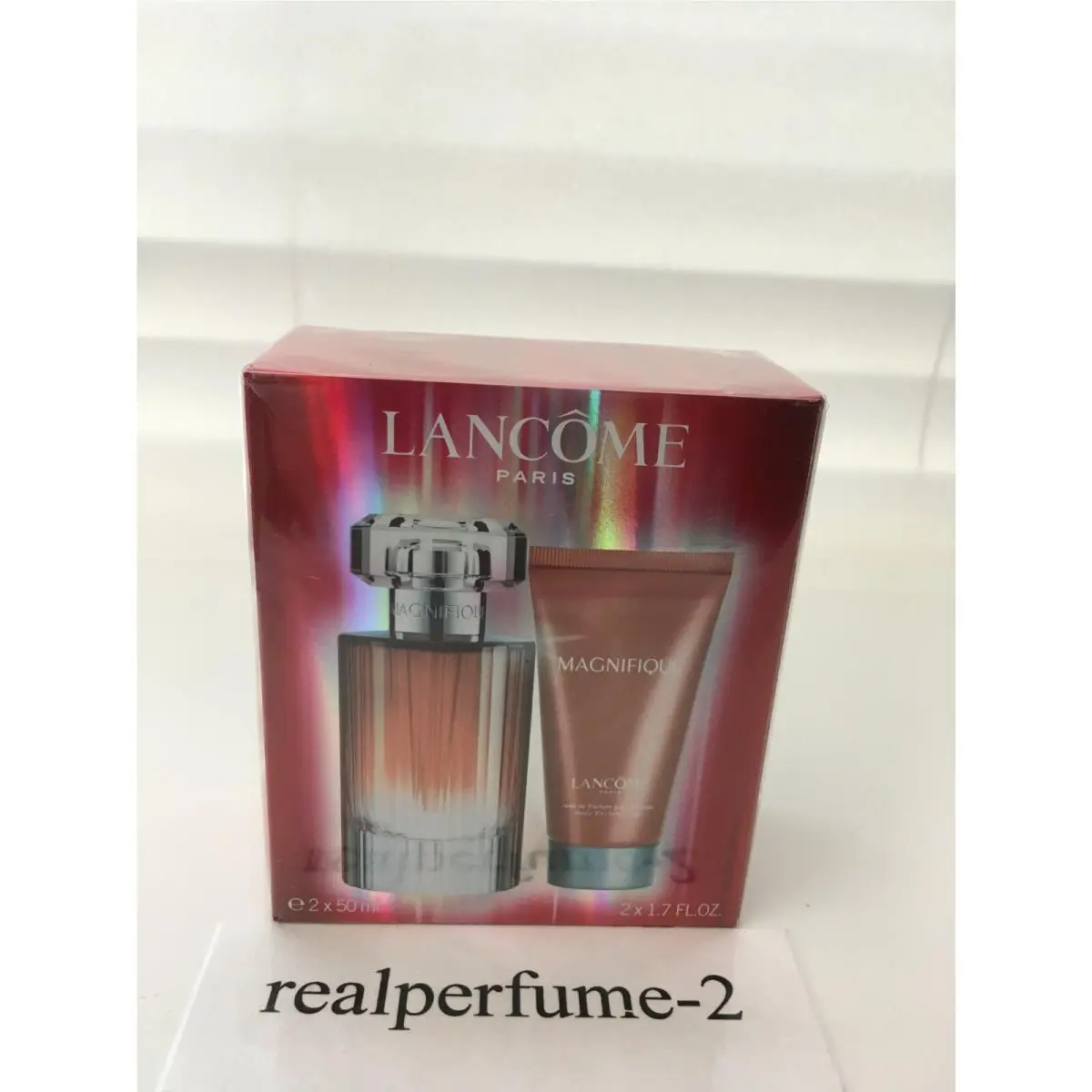 Magnifique Lancome Set 1.7 oz Eau de Parfum Spray + 1.7 oz B/l.sealed. Real by Lancôme