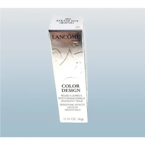 Lancome Color Design Lipstick 382 Afraid Not Matte 0.14 OZ X