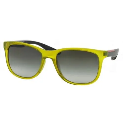 Sport Sunglasses PS03OS NAS1C0 55mm Olive Green / Gold Brown Mirror Lens by Prada
