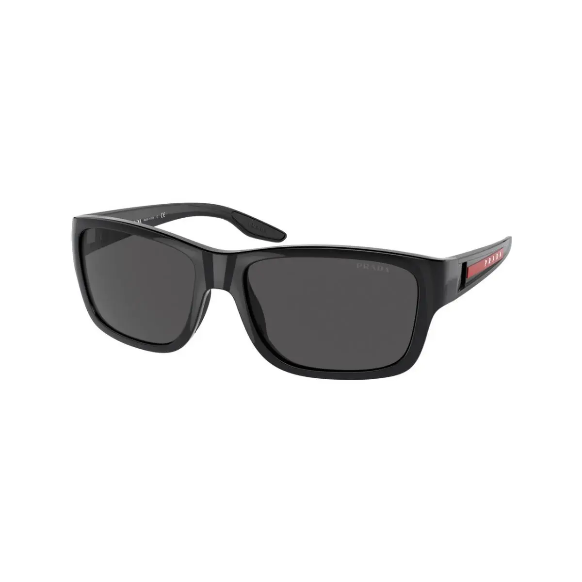 Linea Rossa PS 01WS 1AB06F Black Pillow 59 mm Men`s Sunglasses by Prada