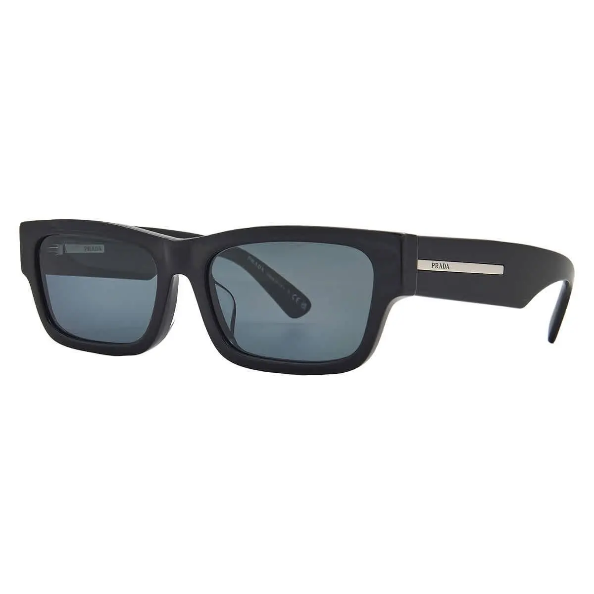 Blue Vintage Rectangular Men`s Sunglasses PR A03SF 16K07T 58 by Prada