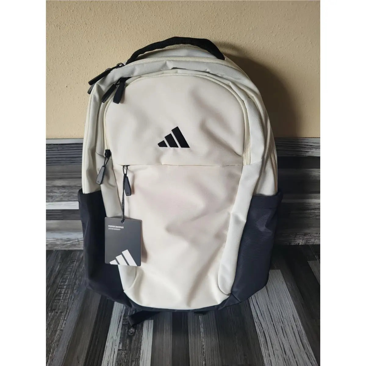 Phem Pheom Backpack Unisex Osfa 16 Laptop Bookbag Black / Gray by Adidas