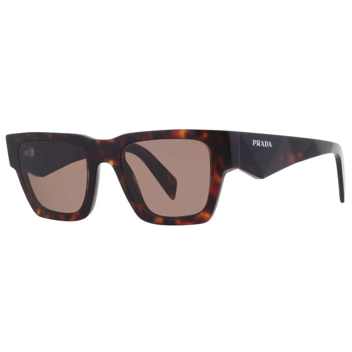 Prada Brown Square Men`s Sunglasses PR A06S 17N06B 50 PR A06S 17N06B 50