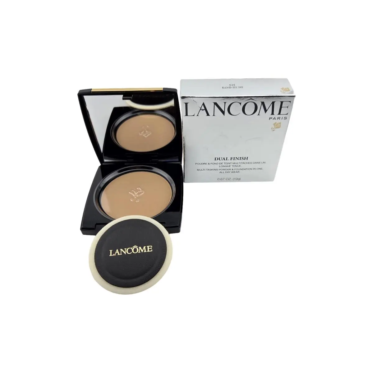 Dual Finish Powder Foundation - 345 Sand Iii N - 0.67oz./19g by Lancôme