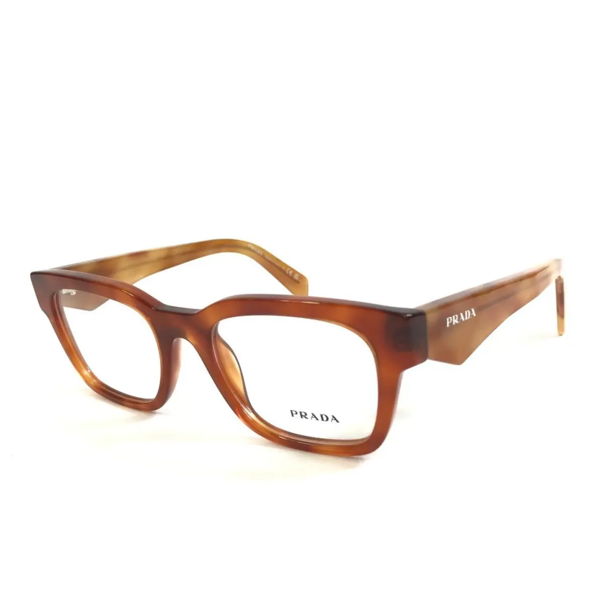 Prada Eyeglasses Frames VPRA10 11P-1O1 Havana Cognac Light Tortoise 51-20-145