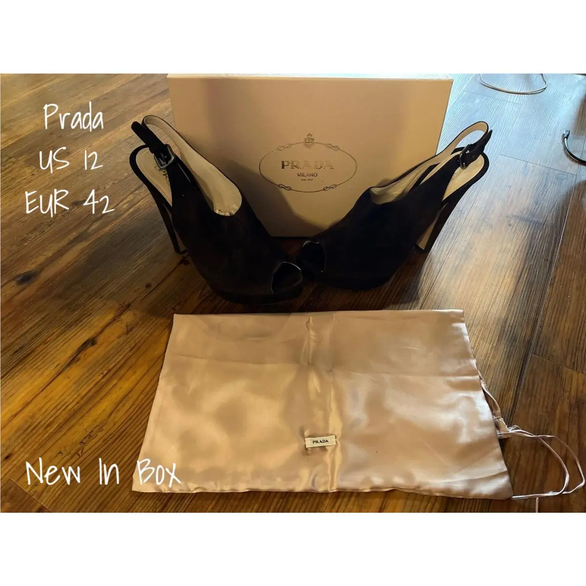 Pumps Shoes Brown Heels US 12 EU 42 by Prada