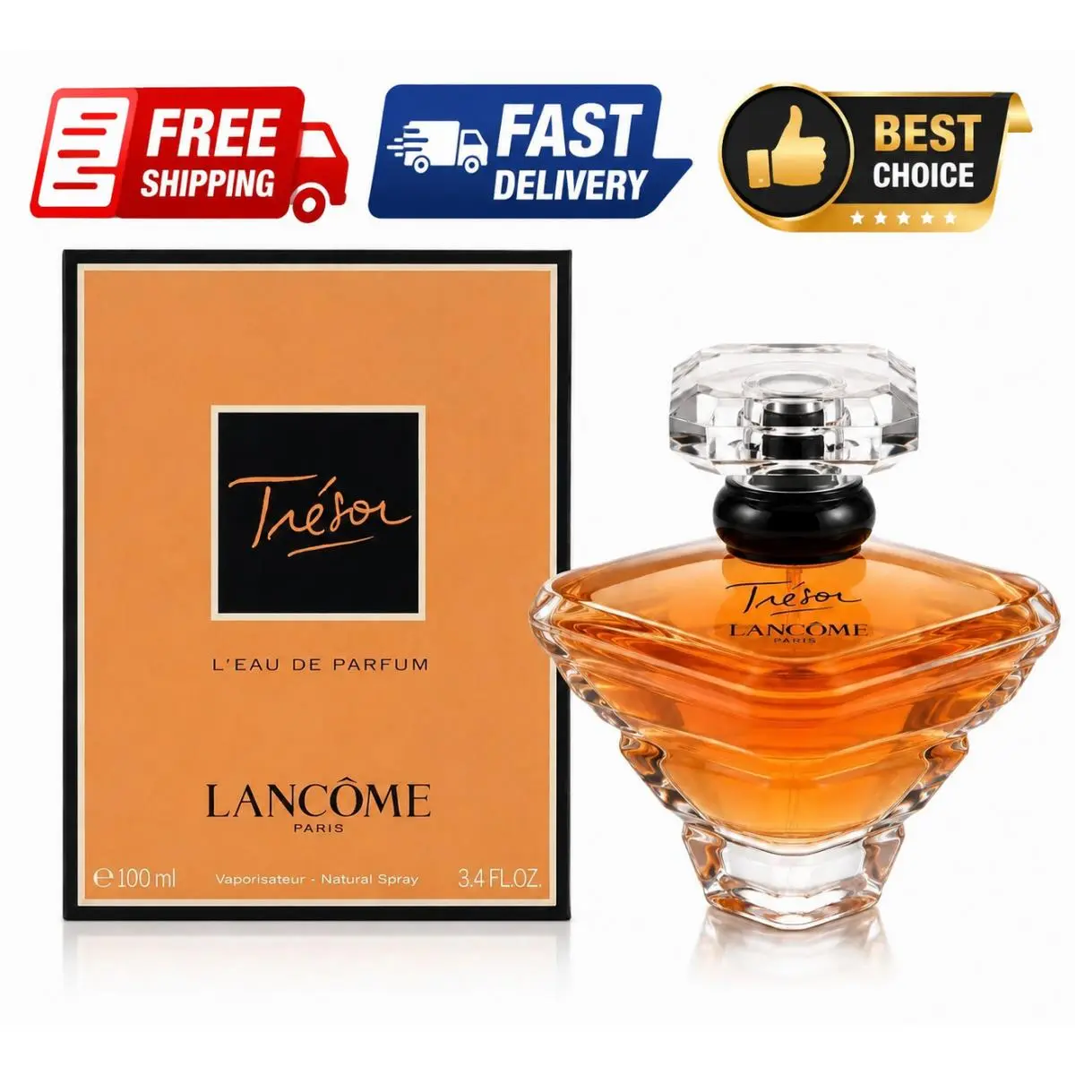 Tresor by Lancome L`eau De Parfum Spray For Women 3.4oz by Lancôme