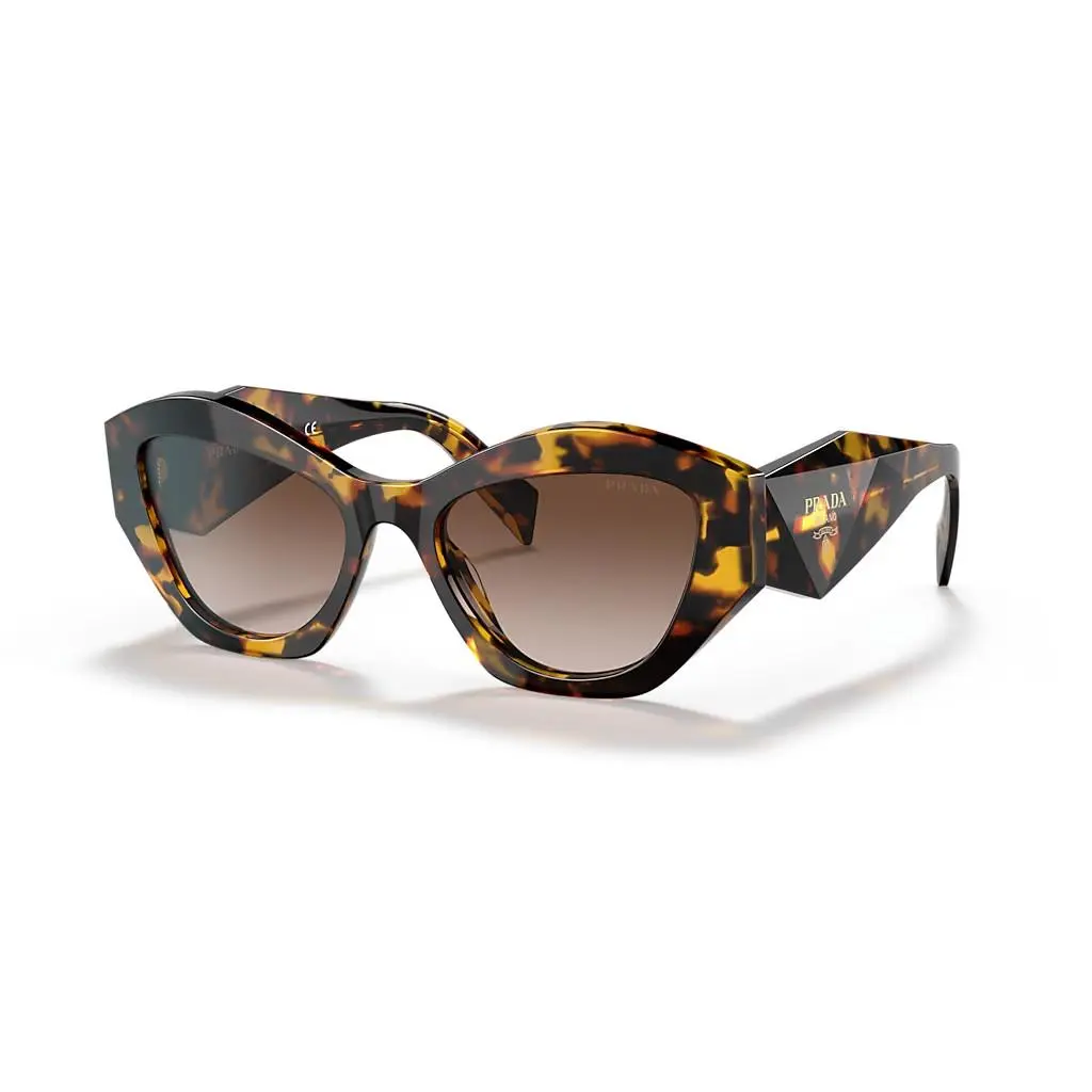 Sunglasses PR07YS VAU6S1 Honey Havana Frame / Brown Gradient Lens 53mm by Prada
