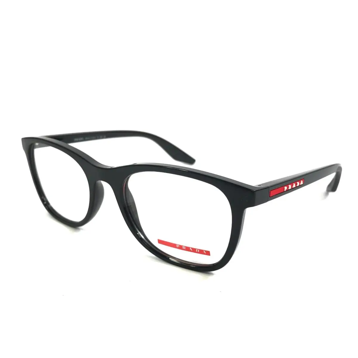 Prada Linea Rossa Eyeglasses Frames VPS05P 1AB-1O1 Polished Black 53-19-145