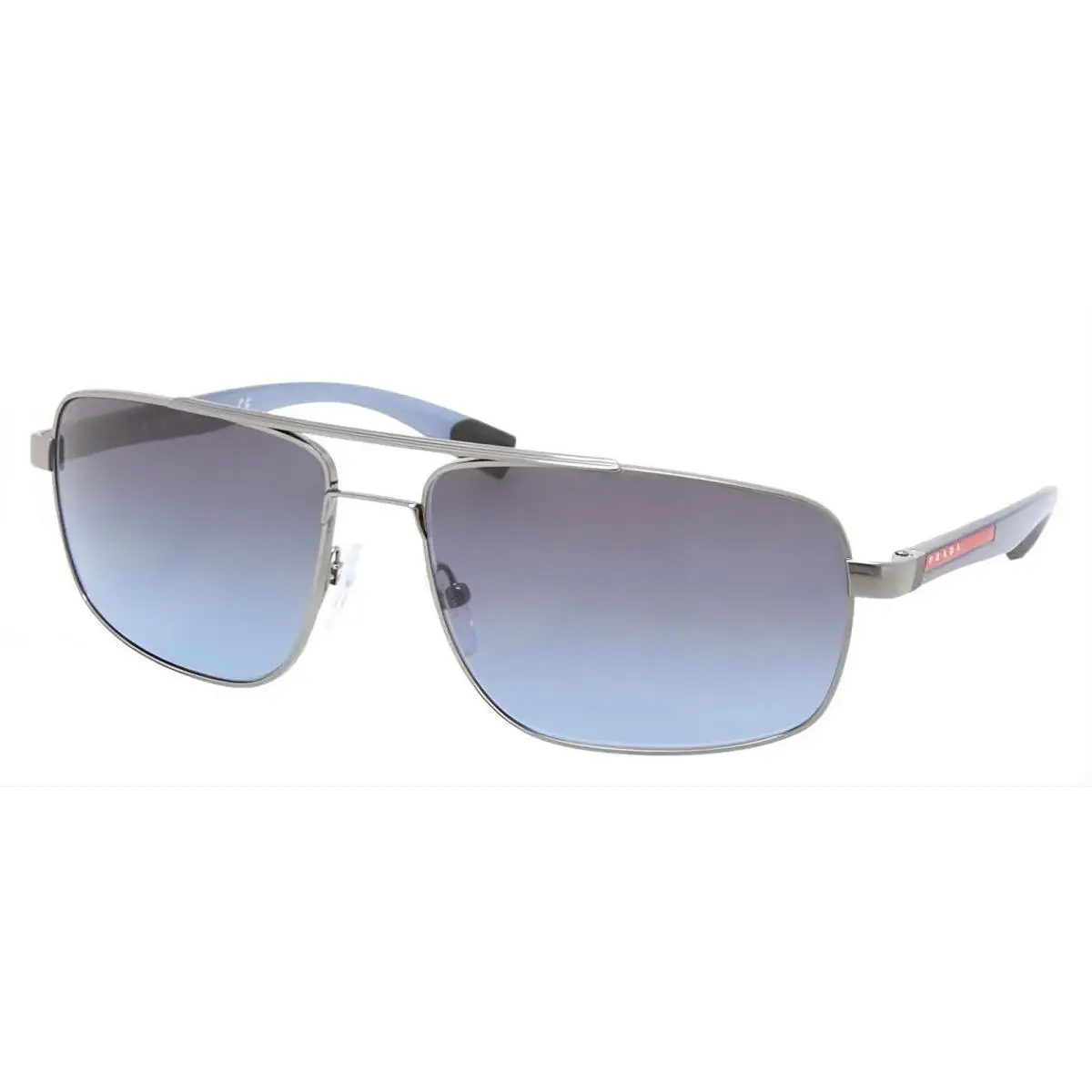 Prada Sport Sunglasses PS55NS 5AV5I1 60mm Gunmetal / Blue Grey Gradient Lens