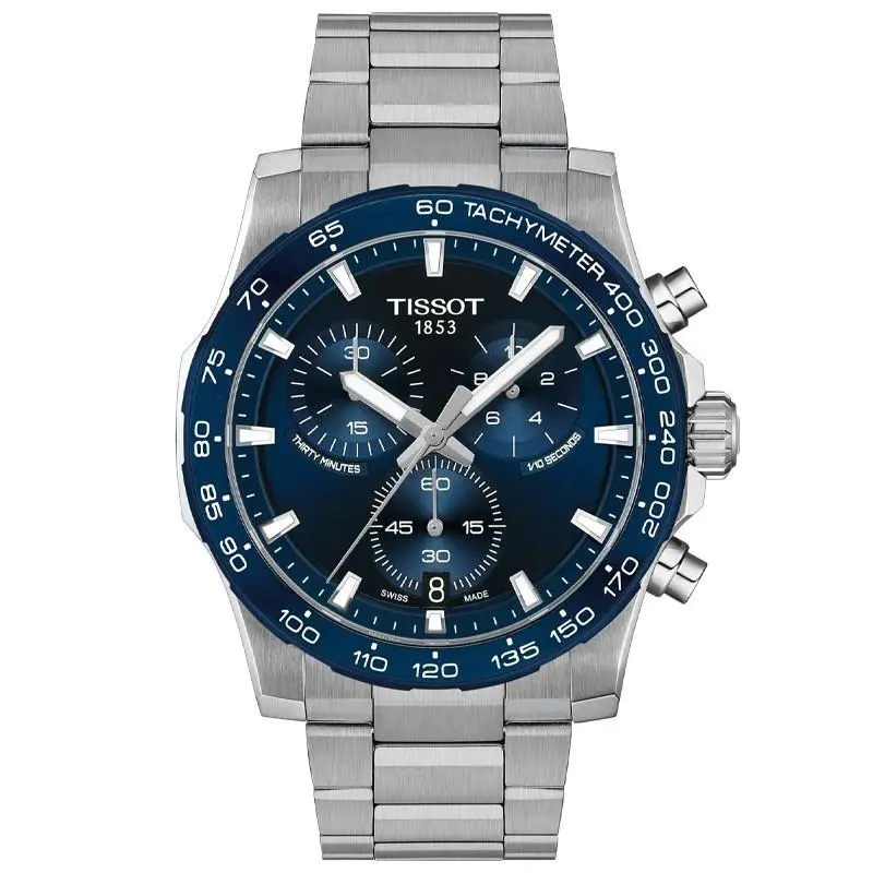 Tissot Supersport Chrono Blue Dial 42mm Men`s Watch T1254171104100