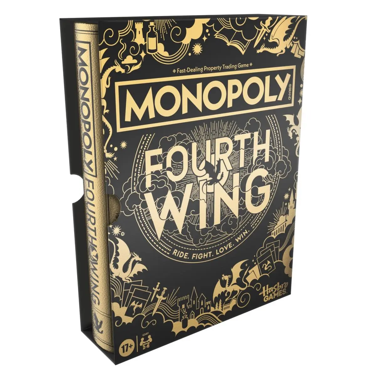 Monopoly Fourth Wing Edition Board Game 2-6 Players Ages 17+ Empyrean Series