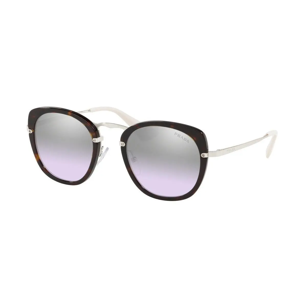 Prada PR58US 2AU210 49mm Sunglasses Brown Havana / Purple Gradient Mirror Lens