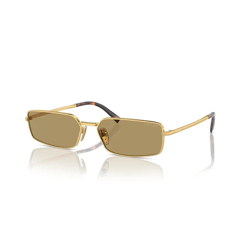 Sunglasses PRA60S 5AK70G Gold Frame / Green Olive Lens 59mm by Prada