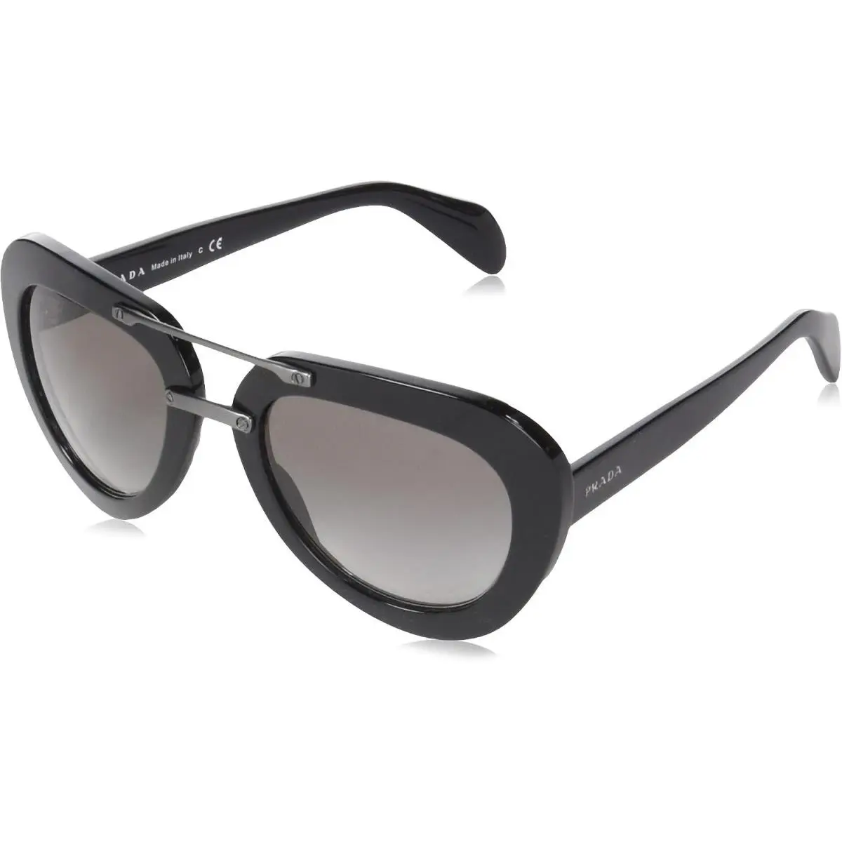Sunglasses PR28RS 1AB0A7 52mm Black / Grey Gradient Lens by Prada