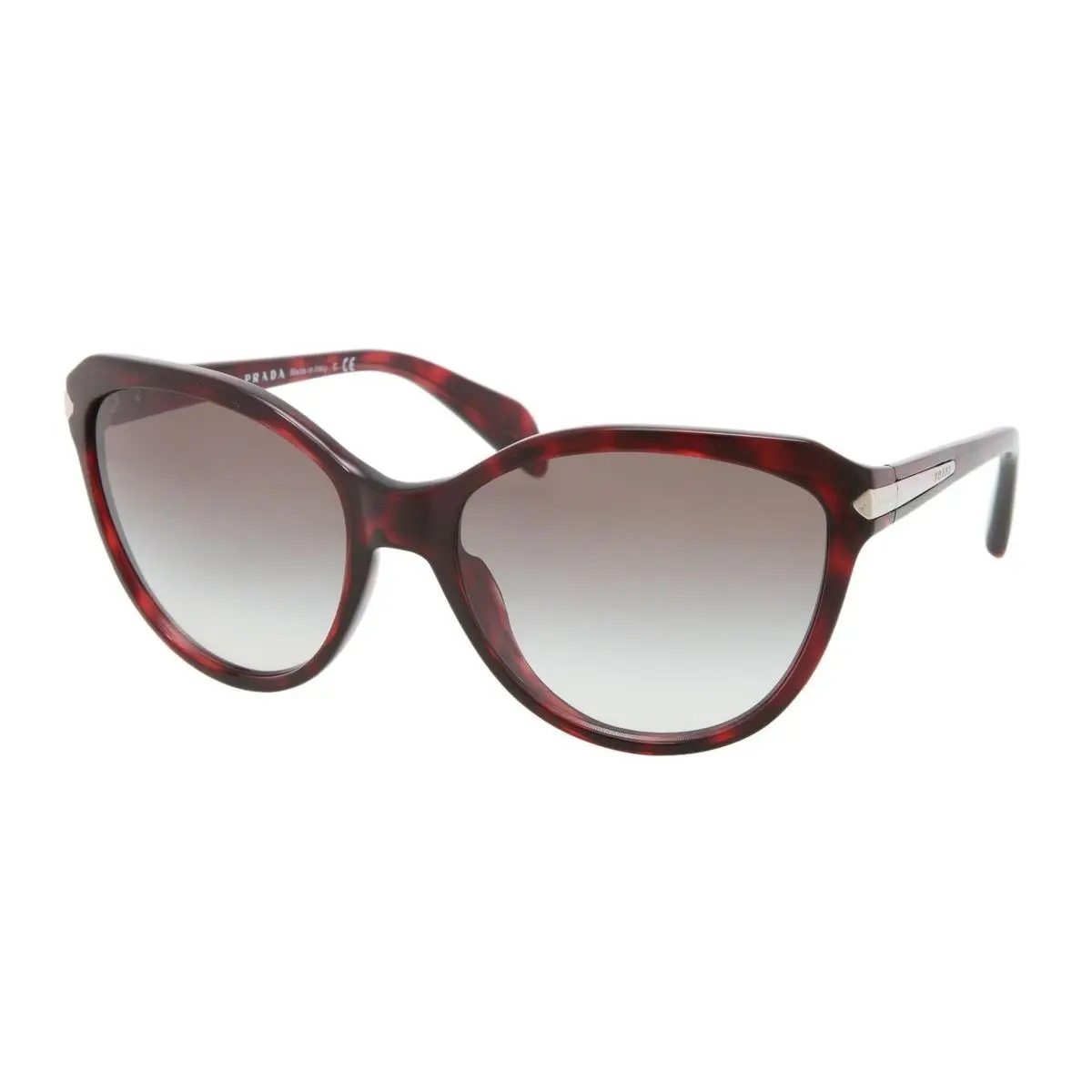 Sunglasses PR15PS KAQ0A7 59mm Bordeaux Transparent / Grey Gradient Lens by Prada