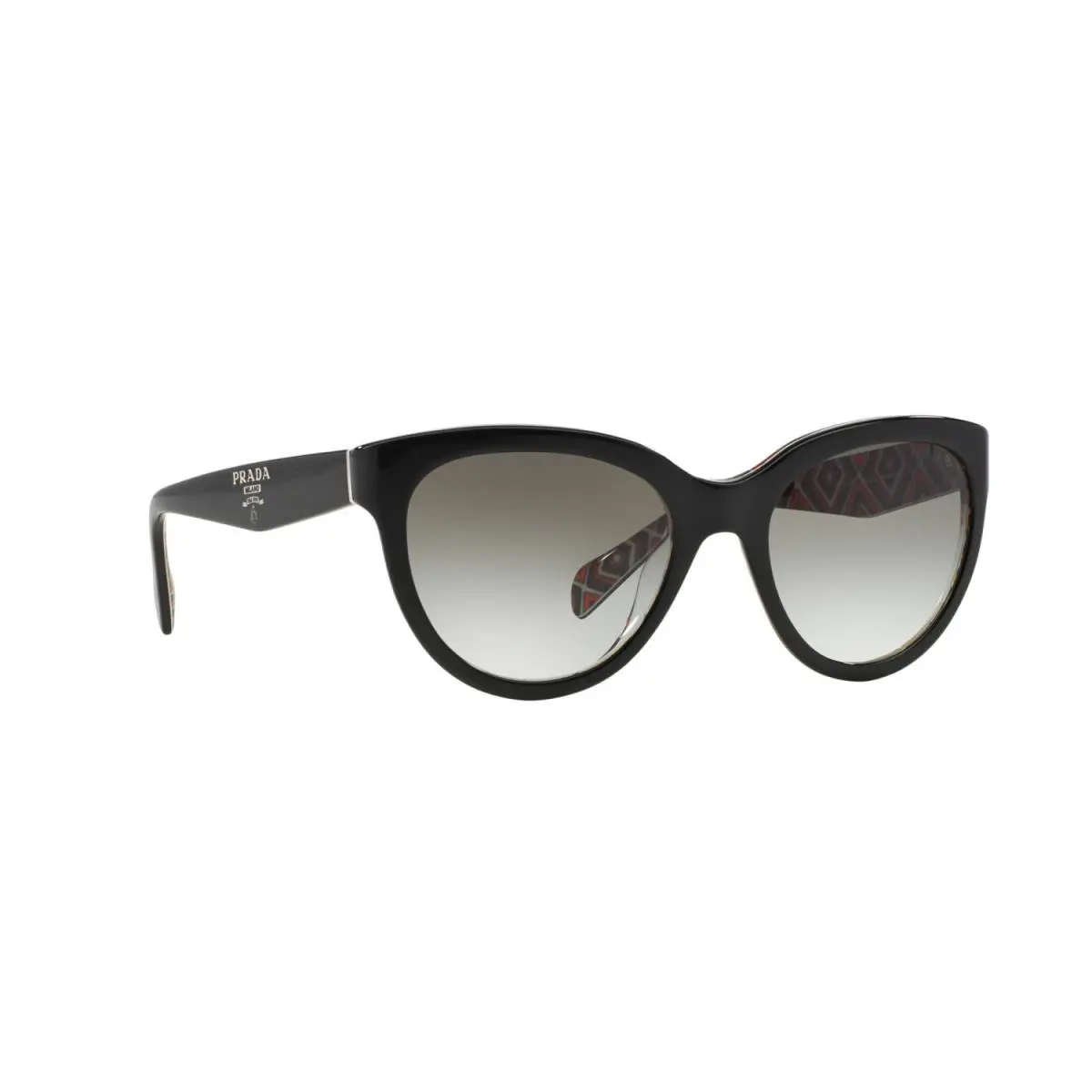 Sunglasses PR05PS MAS0A7 55mm Black / Grey Gradient Lens by Prada