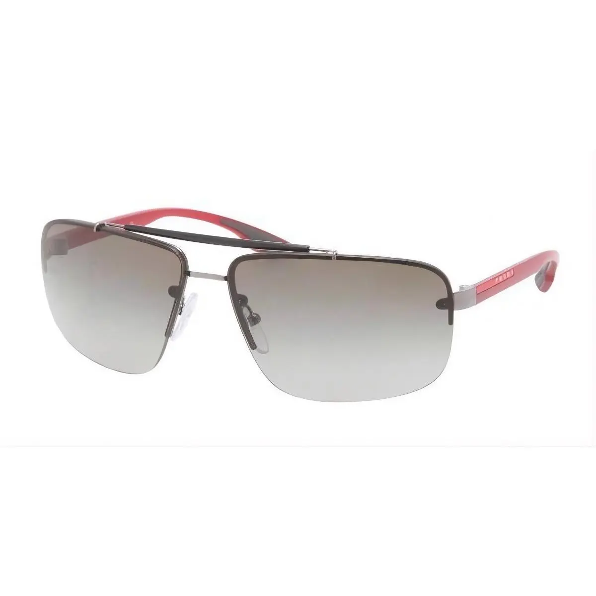 Sport Sunglasses PS52OS 5AV3M1 64mm Gunmetal / Dark Grey Gradient Lens by Prada