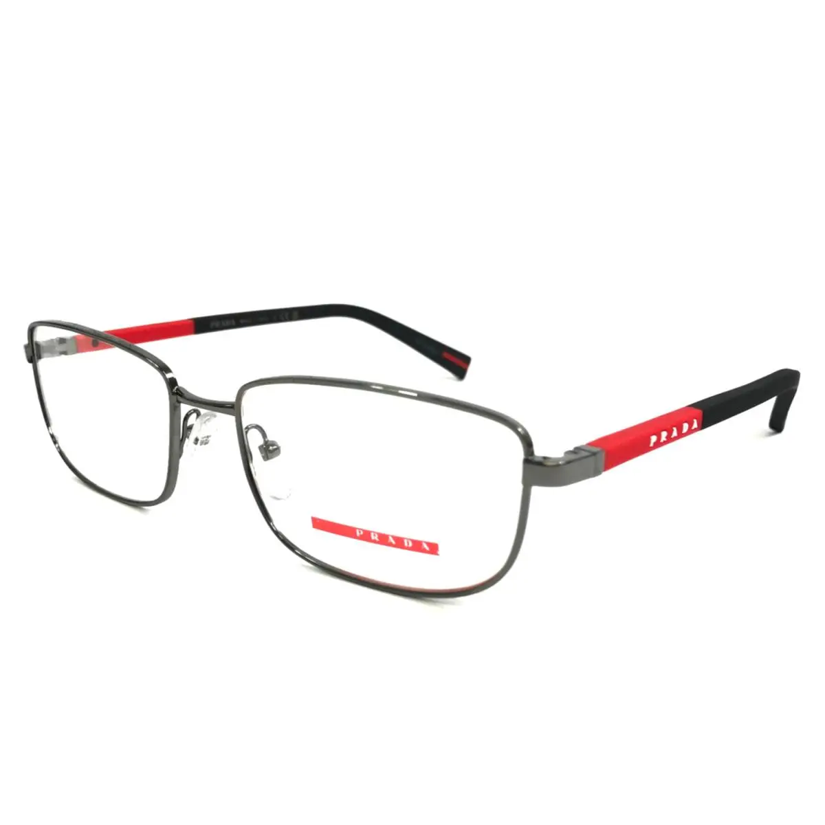 Prada Linea Rossa Eyeglasses Frames VPS50S 5AV-1O1 Gunmetal Rubberized 55-17-145