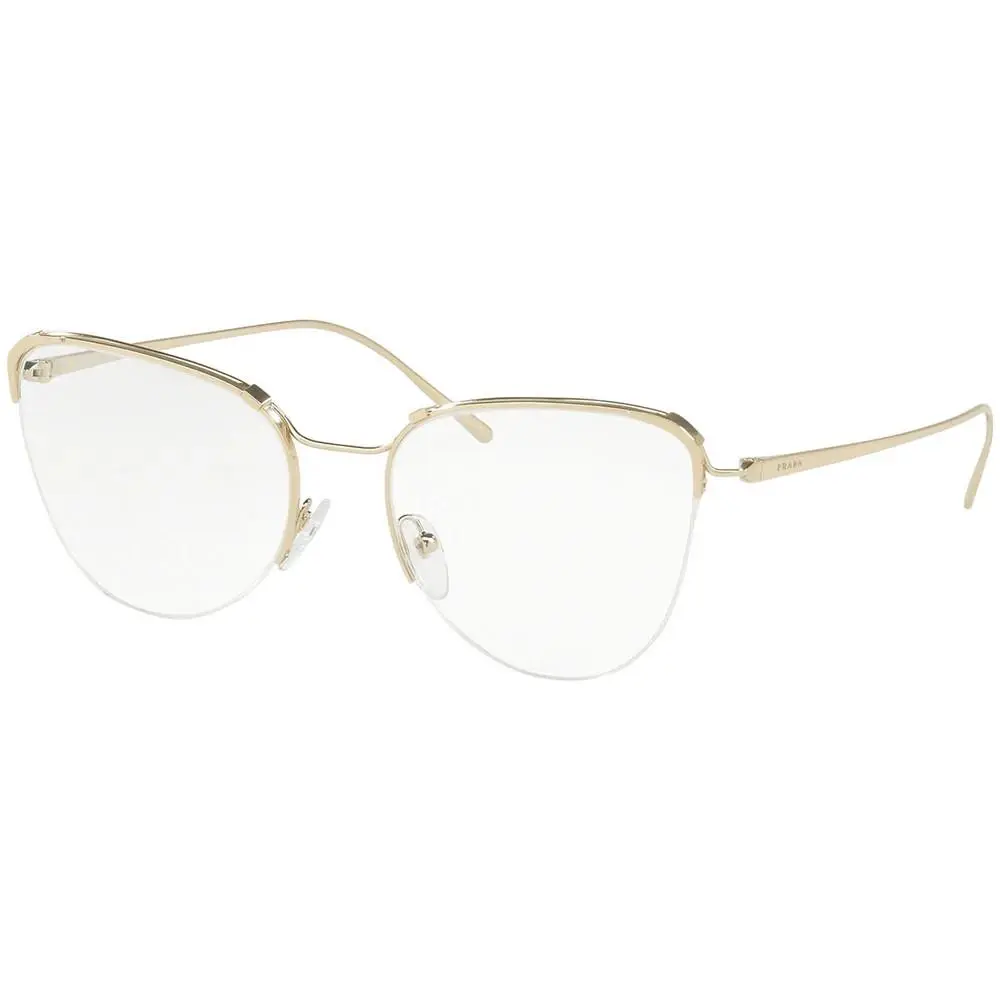 Prada VPR60U Eyeglasses 51-19-140mm Pale Gold W/demo Lenses ZVN1O1 Vpr 60U