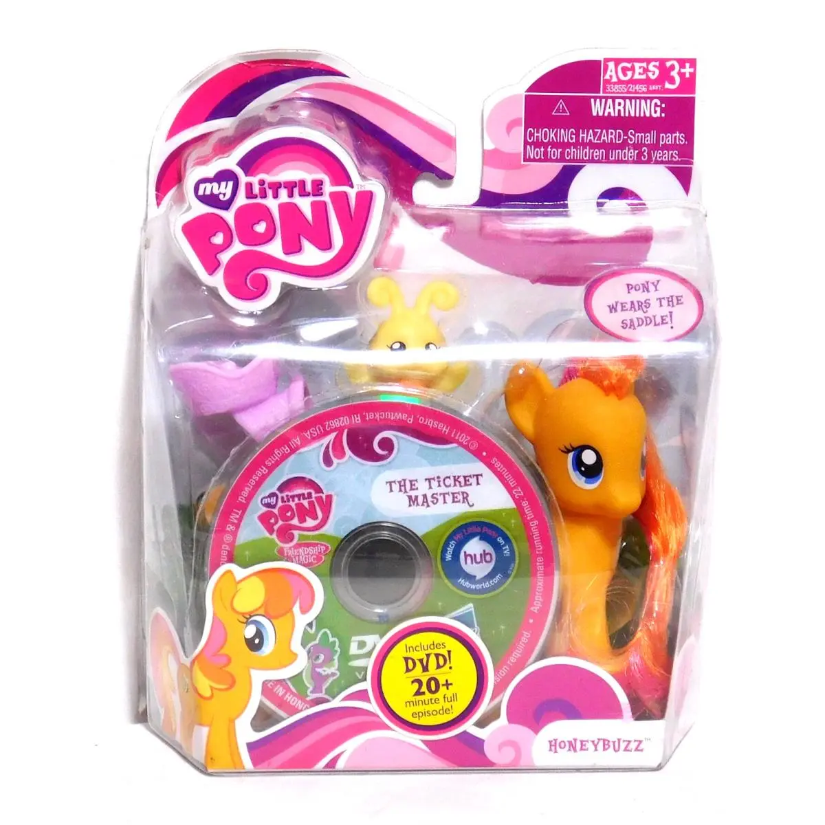2011 My Little Pony Honeybuzz with Bee Friend Saddle Hasbro