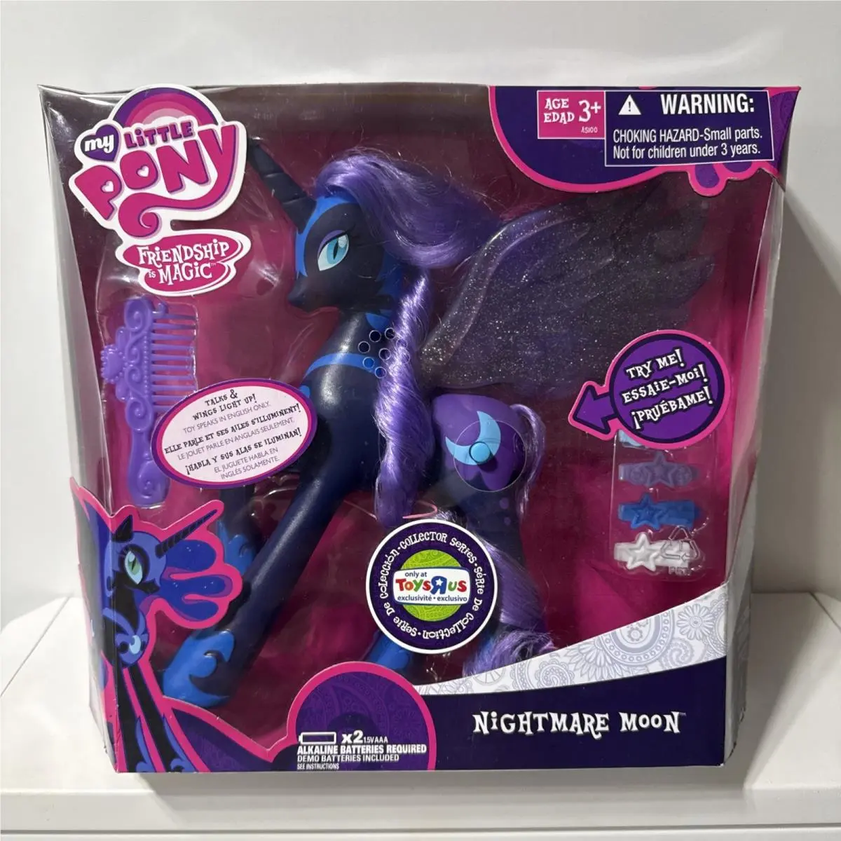 Hasbro My Little Pony Friendship Is Magic Nightmare Moon Talking Light Up Comb