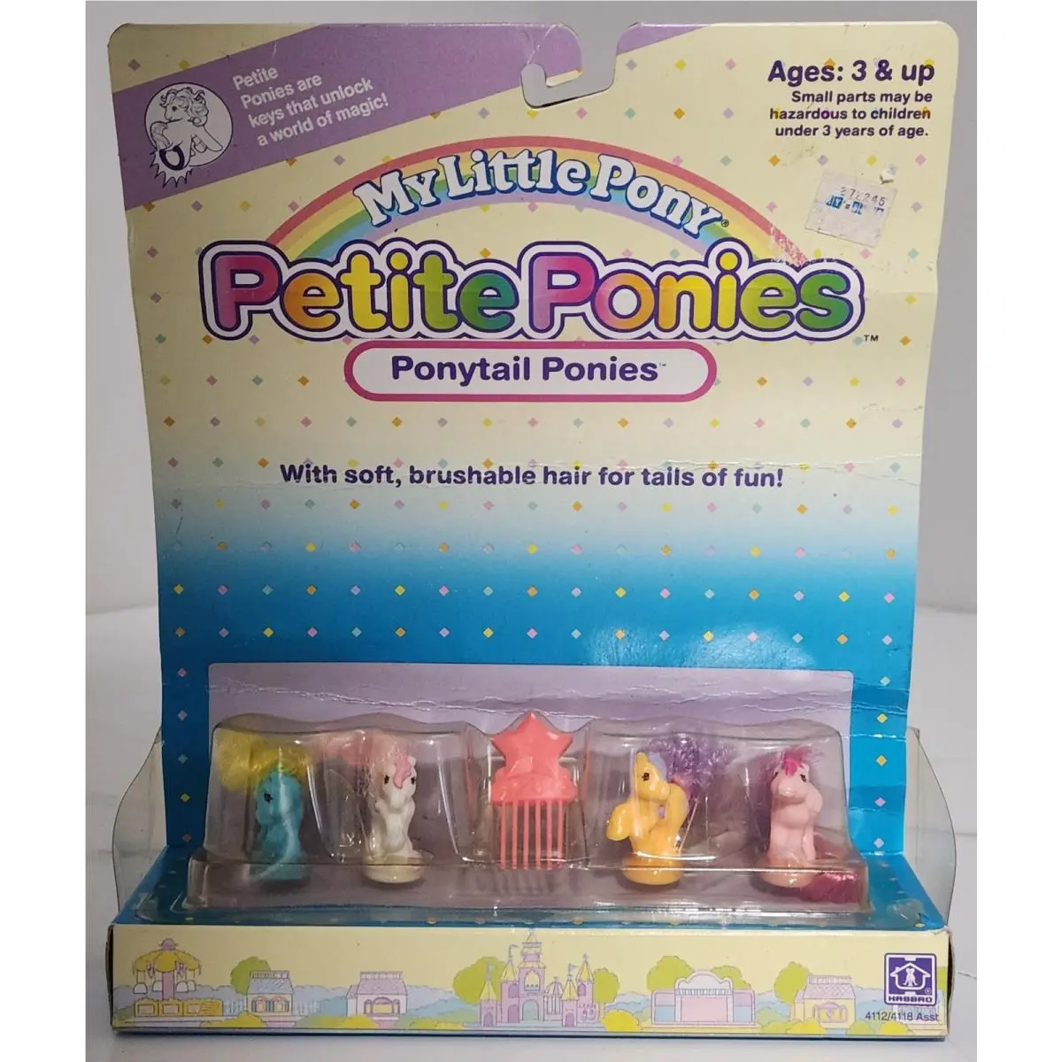 Vintage 1989 Hasbro My Little Pony Petite Ponies Set Nos