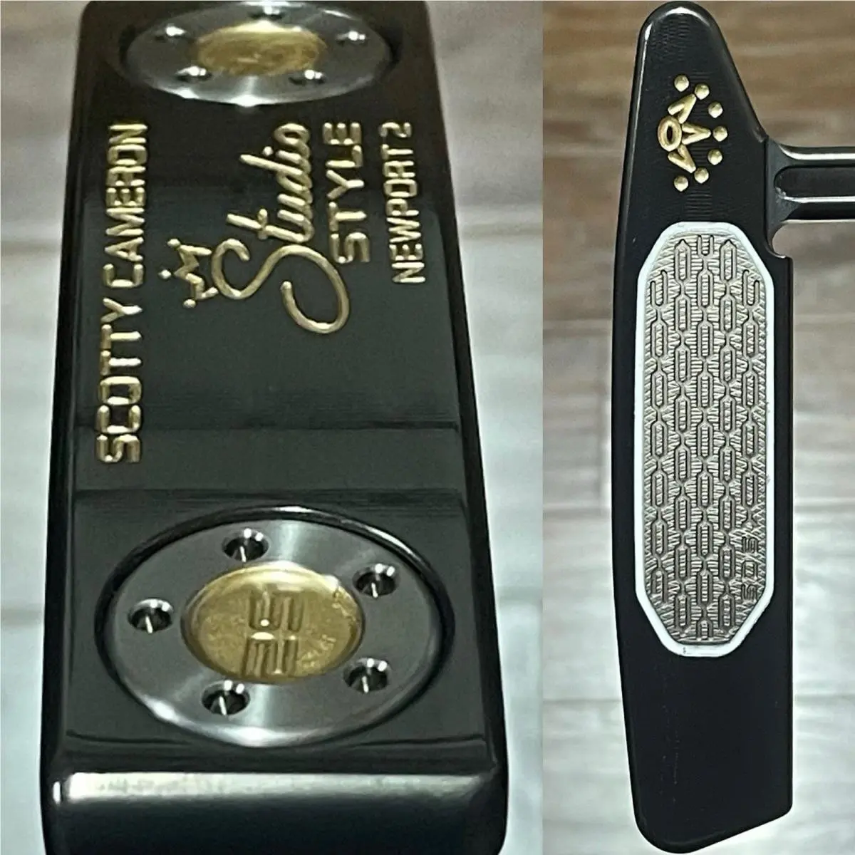 Scott  - Studio Style Newport 2 - 2026 - SCS - Xtreme Dark Finish - DLC - Gold, Lie Angle: Black 0