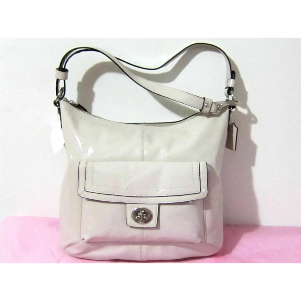 Penelope Patent Leather Convertible Crossbody Tote Bag Mother`s Day by Coach