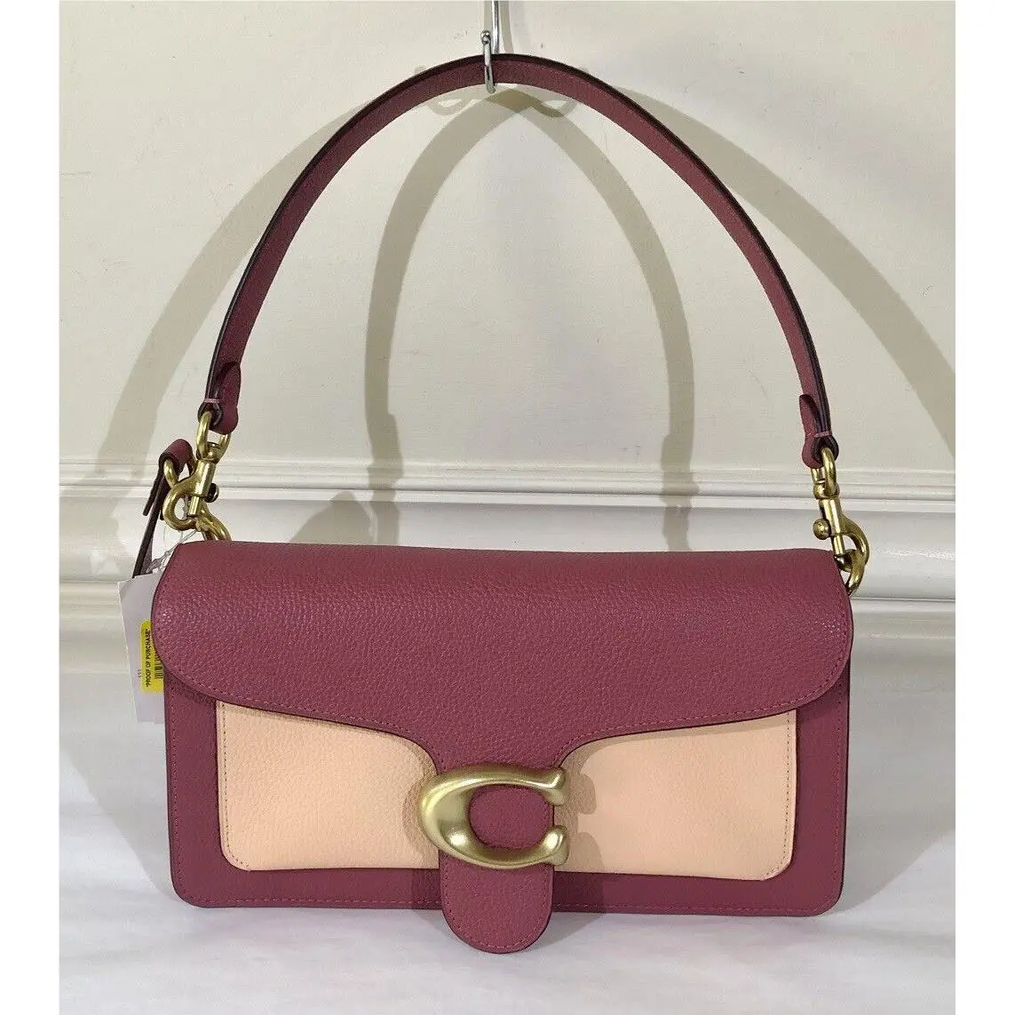 Tabby Fold Colorblock Shoulder Bag Rouge Multi by Coach