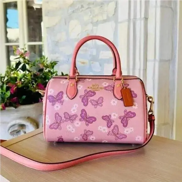 Rowan Butterfly Leather Satchel Handbag/wallet Option by Coach