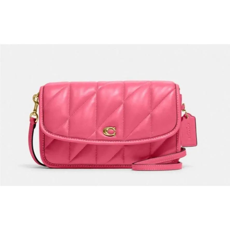 Hayden Pillow Quilted Leather Crossbody B4/Petunia Pink C8571 by Coach