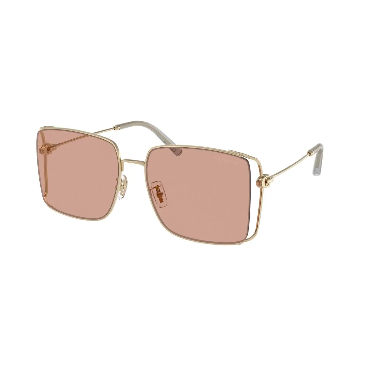 HC 7174 D Cw429 Shiny Light Gold Blush S 900584 Size 59 Sunglasses by Coach