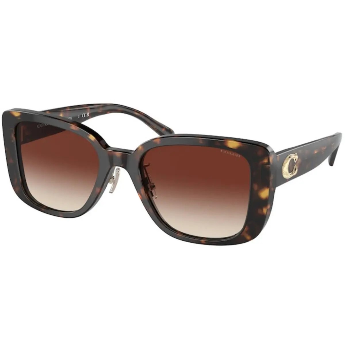 HC 8352 Cd472 Dark Tortoise Brown 512013 Size 54 Sunglasses by Coach